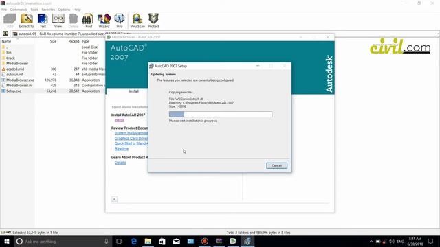 CARA INSTAL DAN MENGATASI GAGAL INSTAL AUTOCAD 2007 DI WINDOWS 10 смотреть онлайн