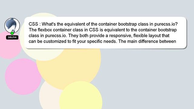 CSS : What's the equivalent of the container bootstrap class in purecss.io? смотреть онлайн