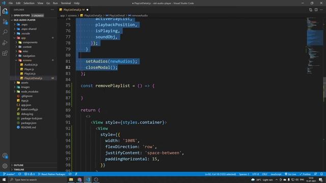 #33 - Remove Playlist - React Native Audio Player смотреть онлайн