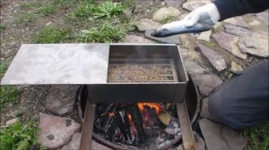 Простая коптильня горячего копчения. Видео с испытаний. Горячее копчение в домашних условиях