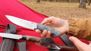 Рабочие ножи от Мастерской Семина в наличии _ Сталь D2, Х12МФ, Дамасск _  Фултанги.