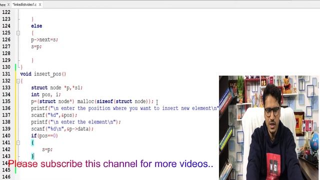 Linked List Insertion Program C | Linked List Program to Insert a Node at a Specific Position смотреть онлайн