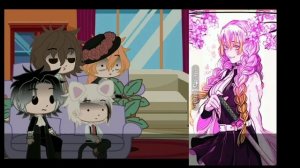 •|Реакция Бсд на ??? как Шинобу Кочо//1?|•