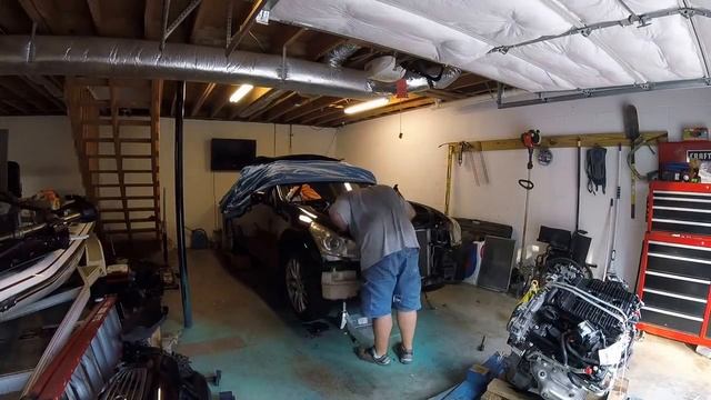 Infiniti G35 Engine Swap/ how long will an oil change last (Part 1) смотреть онлайн