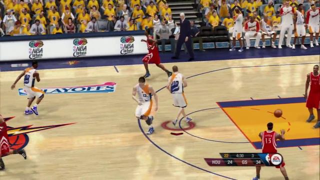 NBA Live 10 - Rockets vs Warriors - Semi Updated Rosters смотреть онлайн