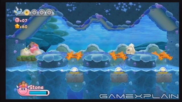 Kirby's Return to Dreamland: 3-3 (Onion Ocean, Level 3) - Energy Sphere Guide, Walkthrough смотреть онлайн