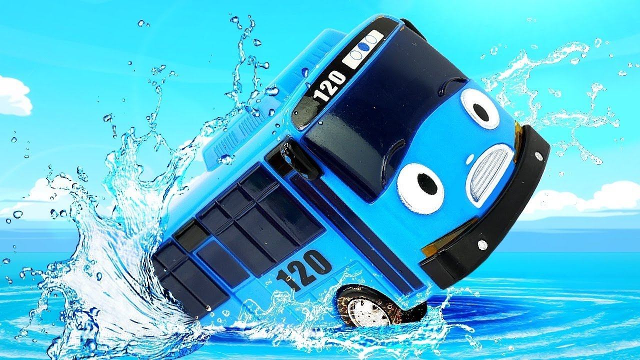 Tayo the bus and cars play games - Toddler Learning videos. смотреть онлайн