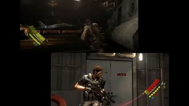 Resident evil 6 в co-op часть 5 перестрелки в ангаре смотреть онлайн
