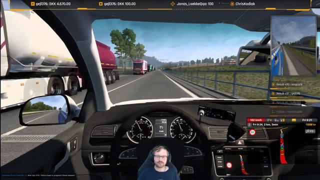 TruckersMP Real Operations V14 - Police Chase - Staff POV [1080P@60FPS][Twitch Stream] смотреть онлайн
