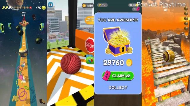Action Balls vs Sky Ball Jump vs Going Balls vs Rollance - All level gameplay Android, IOS смотреть онлайн