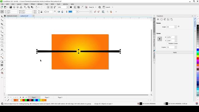 HOW TO CREATE A BEAUTIFUL SUN BURST EFFECT BACKGROUND WITH COREL DRAW - Timothy Xavier смотреть онлайн