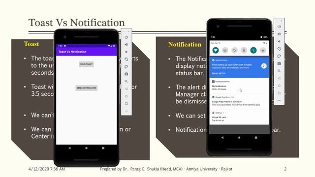 Toast Vs Notification смотреть онлайн