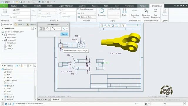 CREO/PRO-E DRAWING LAYOUT OR HOW TO MAKE AND PRINT A DRAWING SHEET смотреть онлайн