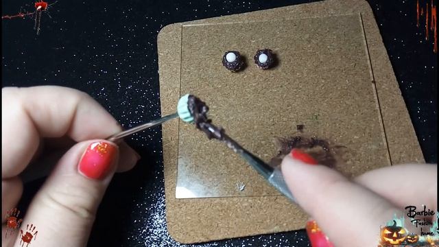 Пирожные на Хэллоуин для кукол/Halloween Cakes for dolls/идеи для кукол на Хэллоуин/food for dolls смотреть онлайн