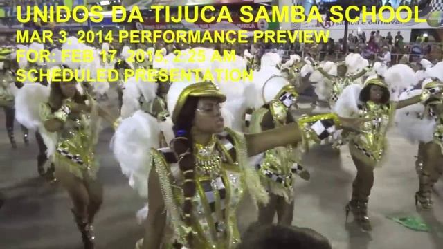 RIO CARNIVAL 2016 “UNIDOS DA TIJUCA” SAMBA SCHOOL PERFORMANCE PREVIEW, BY PAUL HODGE, HD 720p смотреть онлайн