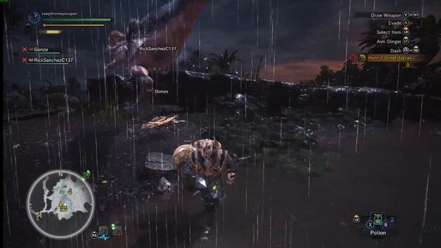 Failed Anjanath Coop Hunt - Monster Hunter World смотреть онлайн