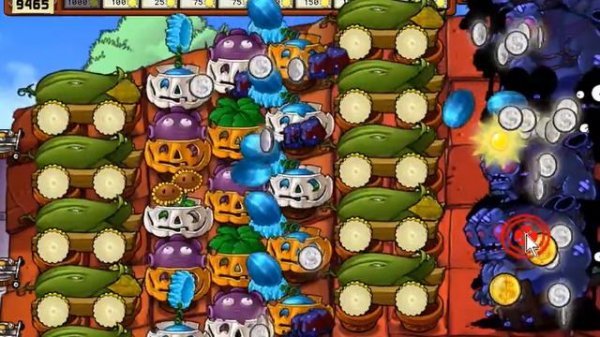 Plants vs Zombies: Survival Roof Endless Flag 58-60