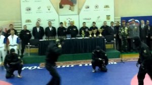 Показательное выступление бойцов СОБРа