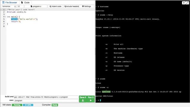 First commands: echo 'hello world', date, cal, history, whoami, hostname, uptime, clear, command not смотреть онлайн