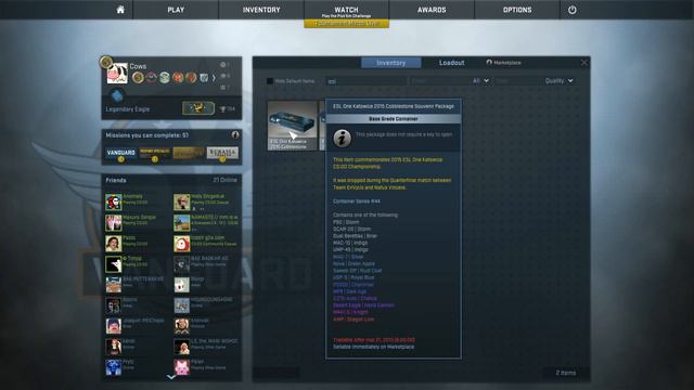 CS:GO - QUEST FOR DRAGON LORE - ESL ONE BOX OPENING смотреть онлайн