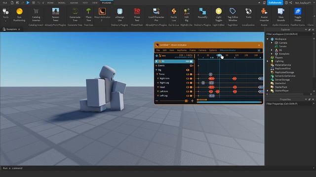 How to make a SMOOTH roblox animation [moon animator] смотреть онлайн