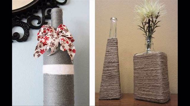 Идеи со стеклянными бутылками Ideas with glass bottles смотреть онлайн