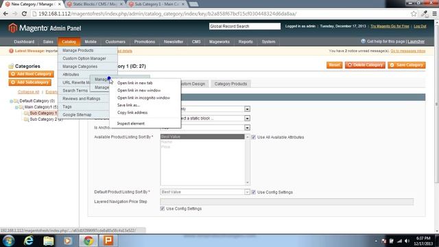 Magento Admin panel video tutorial - Advanced catalog management смотреть онлайн