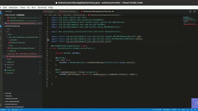 How to make a unit test to @Controller class in Spring смотреть онлайн