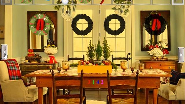 christmas wreath house escape video walkthrough смотреть онлайн