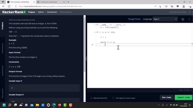 HackerRank Python No.7 Print Function with arguments смотреть онлайн