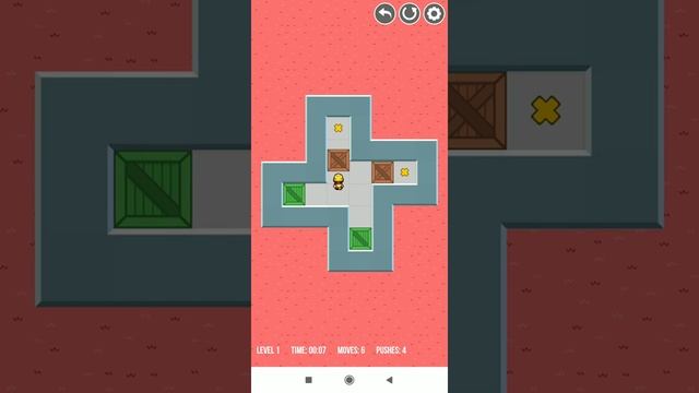 sokoban (classical push box) || Level 1 #shorts #game #sokoban смотреть онлайн