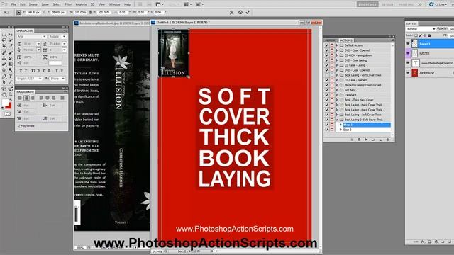 How to Make an Ebook Cover in Photoshop (Thick Style) смотреть онлайн