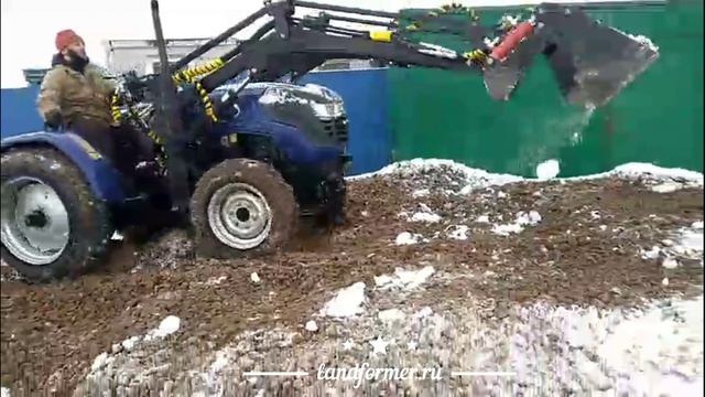 Lovol 244 с челюстным КУНом Landformer в работе (тракторист-новичок!)