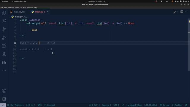 Merge Sorted Array - Leetcode 88 - Python смотреть онлайн