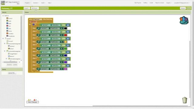 MiT App Inventor 2 Pictonary tutorial смотреть онлайн