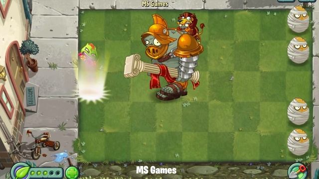 PvZ 2 9.4.1 All Green Plants Max Level Power Up Vs Gladiator Gargantuar Zombie смотреть онлайн