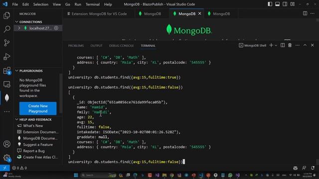 آموزش MongoDB - بخش هفتم - فیلترهای بیشتر در جستجوها و پیاده سازی Projection смотреть онлайн