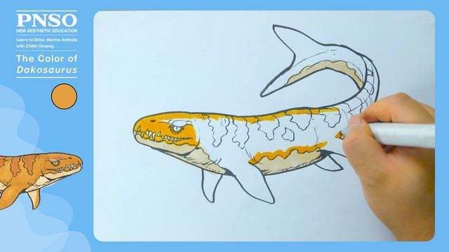 Paulwin the Dakosaurus 8: The Color | Learn to Draw Marine Animals with ZHAO Chuang смотреть онлайн