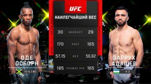 UFC Vegas 56 Заррух Адашев vs Оде Осборн | Обзор на Бой Адашев vs Осборн | Adashev vs Osbourne ЮФС