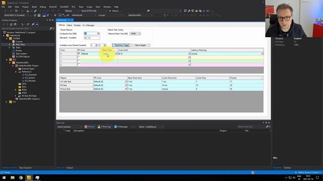 PLC programming using TwinCAT 3 - Tasks, programs & “Hello world” (Part 3_18) смотреть онлайн