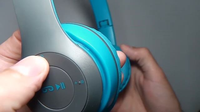 Наушники беспроводные Bluetooth P47, blue смотреть онлайн