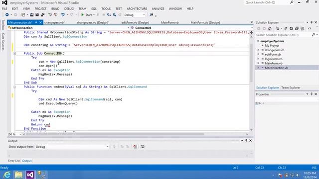 VB.NET Delete Records and change pass using sql server смотреть онлайн