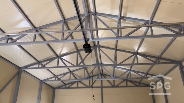 Большой гараж 8,5х14,5 с хоз. блоком на одну машину смотреть онлайн