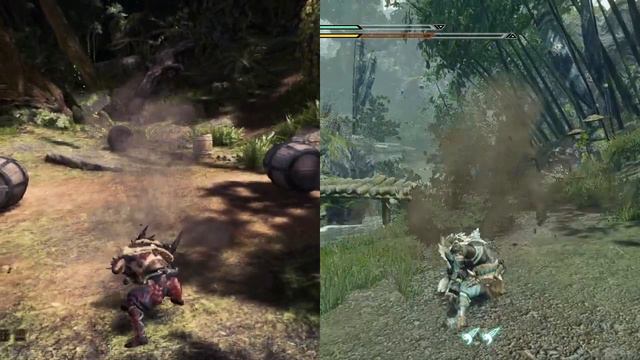 Greatsword Charge Comparison - Monster Hunter World vs Rise [Outdated, see description] смотреть онлайн