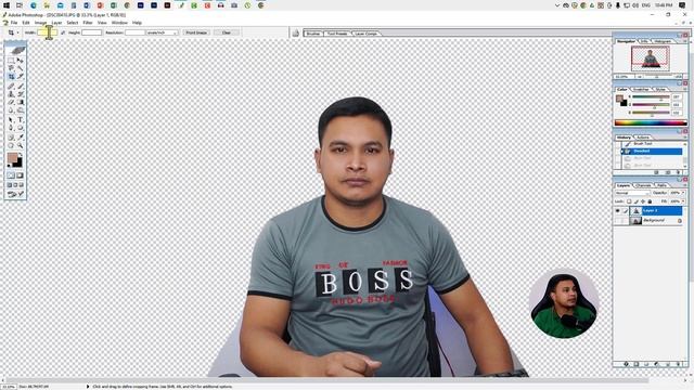 How to make a passport size photo in Adobe photoshop CS 8.0 old version #safi360 смотреть онлайн