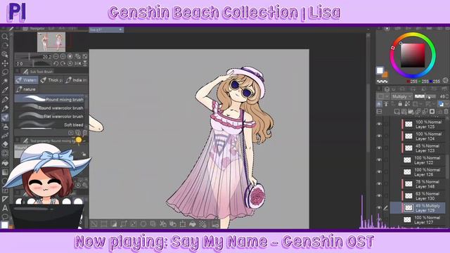 Genshin Beach Collection | Lisa Speedpaint смотреть онлайн