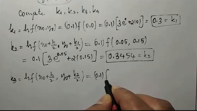 18MAT31: Runge Kutta method of fourth order of dy/dx=3e^x +2y смотреть онлайн