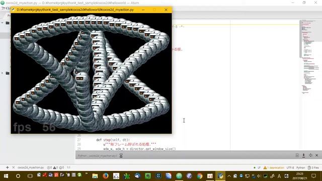Python + cocos2d custom action test 01 смотреть онлайн