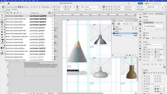 Create a digital catalog layout with rollover buttons in Adobe InDesign смотреть онлайн