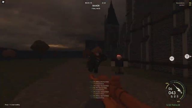 ROBLOX Those Who Remain - Wave 15 Manor SOLO смотреть онлайн